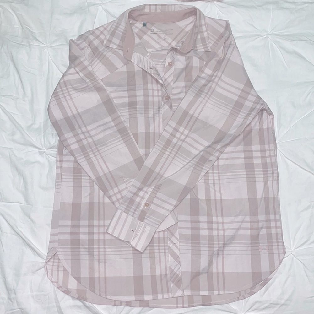 Pink Under Armor Button Shirt
